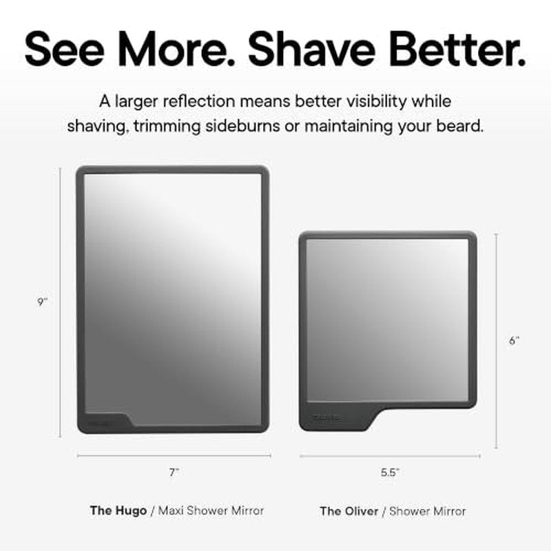 TOOLETRIES Hugo Maxi Large Fog-Reducing Shower Mirror