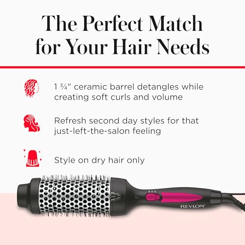 REVLON Perfect Match Hot Styler - 1¾" Round Heated Brush
