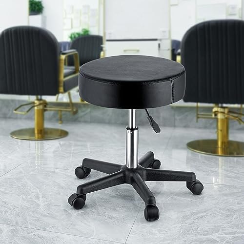 VEVOR Rolling Stool with Wheels 400LBS Weight Capacity Adjustable