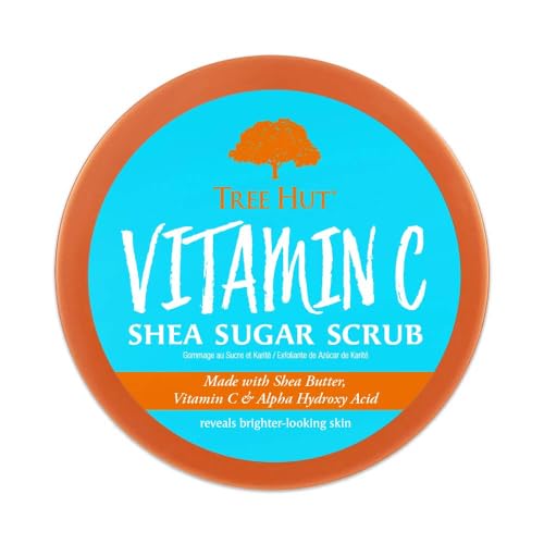 Tree Hut Vitamin C Body Scrub 18 Oz - Exfoliating Sugar Scrub Vegan