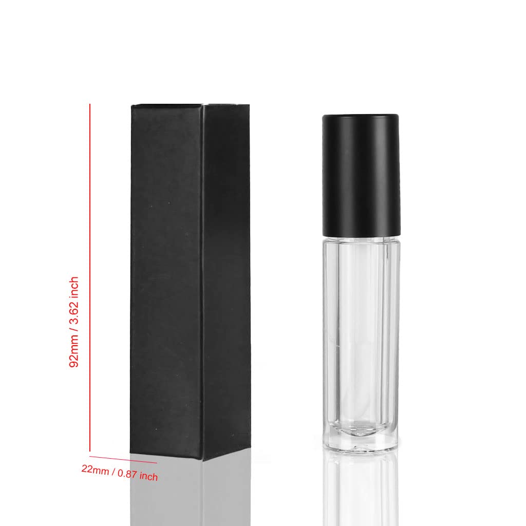 COSIDEA 50 PCS Empty Matte black Lip Gloss Boxes W22 xW22 xH92mm /0.87 * 0.87 * 3.62 inch, Cosmetic Perfume/Mascara Box Packaging for Small Business Wholesale, small Kraft Paper Box