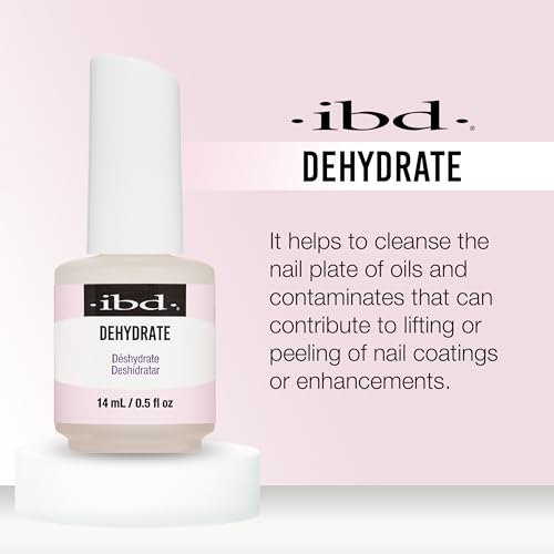 IBD Nail Dehydrator - Nail Prep Solution for Gel & Acrylic Nails, 0.5 oz