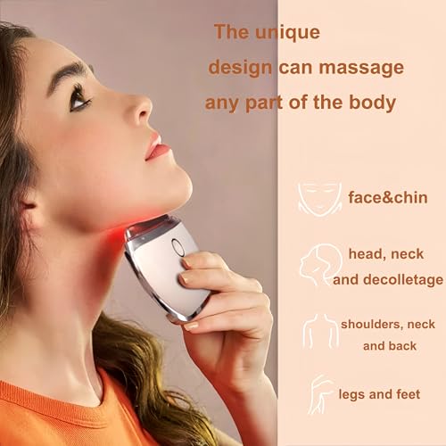 Electric Gua Sha Facial Massager with Red Light Therapy