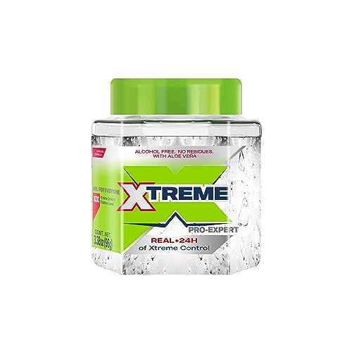 Xtreme Professional Hair Styling Gel, Clear, 10X Control Fixation Level, 8.81 oz, 3 Pack