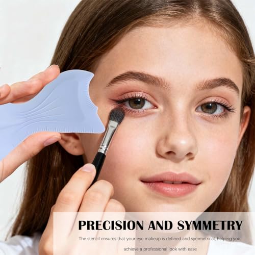 7-in-1 Silicone Eyeliner Stencil Tool – Eyebrow Shaper & Makeup Guide