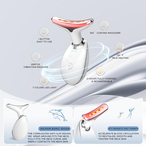 7-in-1 Red Light Therapy Face Massager Wand by MOYAC