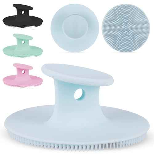 4 PCS Face Scrubber - Premium Silicone Brush and Face Exfoliator Scrubber for Deep Cleansing, Facial Exfoliating, and Pore Cleaning; Ideal Brush for Women and Men, Skin Care Essential