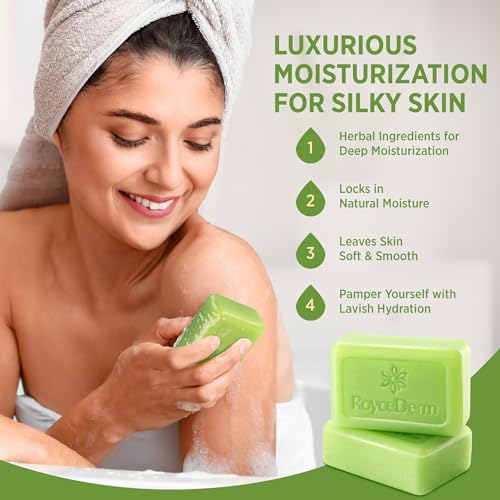 Roycederm Antifungal Bar Soap - Tea tree Oil Soap - Athlete¡¯s Foot Treatment for Jock Itch & Ringworm - Medicated Antifungal Soap with Clotrimazole 1% - Tea Tree Oil Scent, 2 Pack