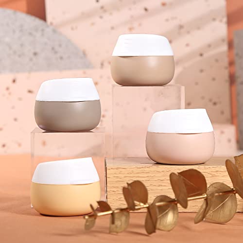 TSA Travel Size Silicone Jars, Leak-proof Cosmetic Containers (4 Pieces)