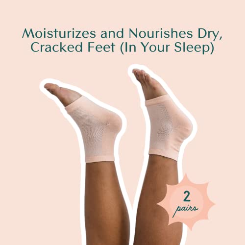 Bare August Glass Foot File & Overnight Heel Socks Bundle