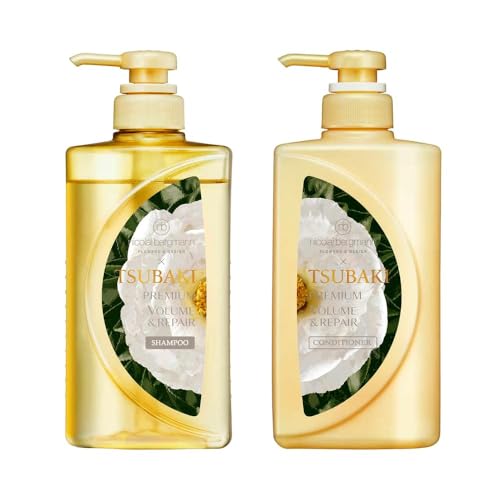 Premium Repair Shampoo & Conditioner Set with Hair Serum - Camellia Scent