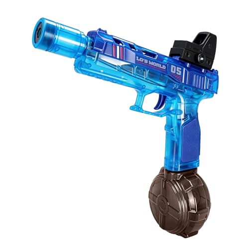 Electric Water Gun with LED Lights, 26ft Range, 300ML Tank