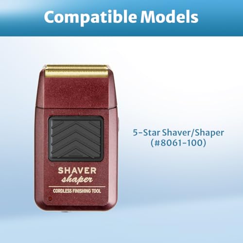 Foil Shaver Replacement Foil Compatible with Wahl 5Star Shaper (#8061-100), 2Pack, Red