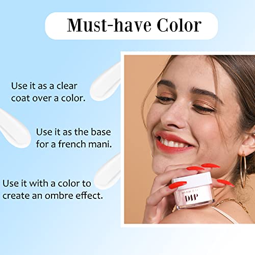 AZUREBEAUTY Crystal Clear Dip Powder for DIY French Nails - 1 oz / 28g