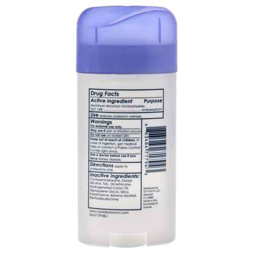 Sure Deodorant 2.7 Ounce Original Solid Unscented (76ml) (Pack of 6)