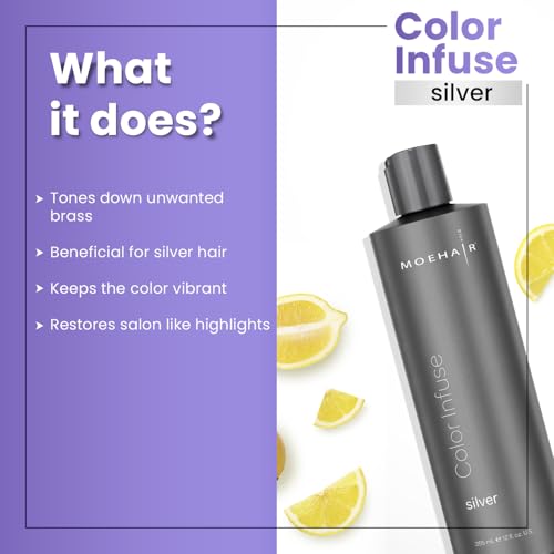 MOEHAIR Purple Toner for Silver & Gray Hair, 12 Fl Oz
