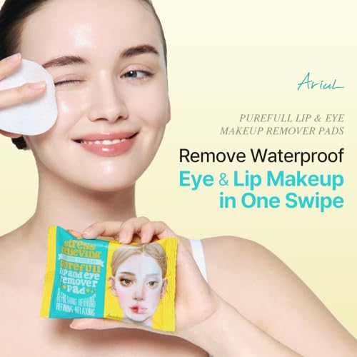 Ariul Purefull Lip & Eye Makeup Remover Pads – 30 Count