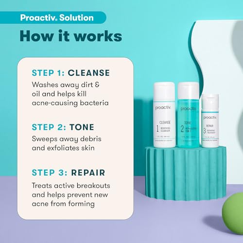 Proactiv 3-Step Acne Treatment System with Benzoyl Peroxide