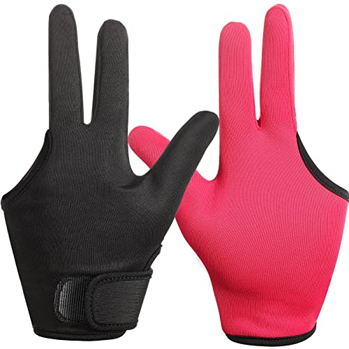 Heat Resistant Gloves for Hair Styling - 3 Finger Design (2-Pack)