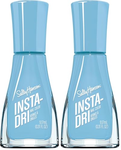 Sally Hansen Insta-Dri Nail Polish Up In The Clouds - Pack of 2, Fast Drying 0.31 fl oz