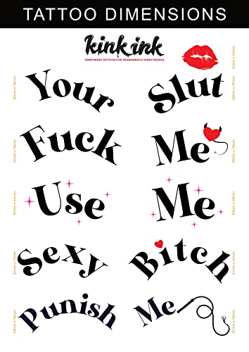 5 Waterproof Temporary Tattoo Stickers for Adults