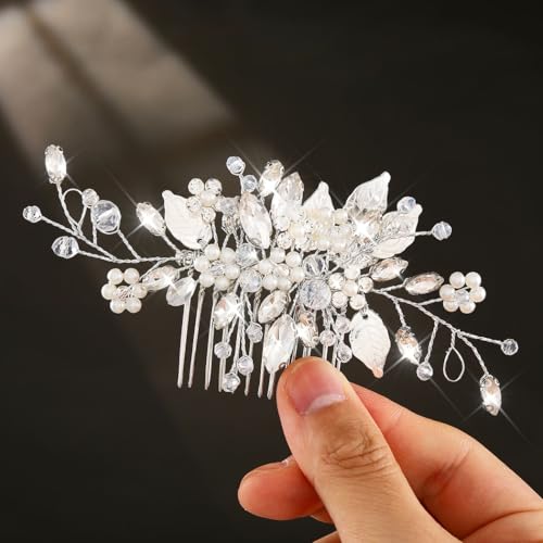 Crystal Pearl Bridal Hair Comb – Wedding Hair Accessory
