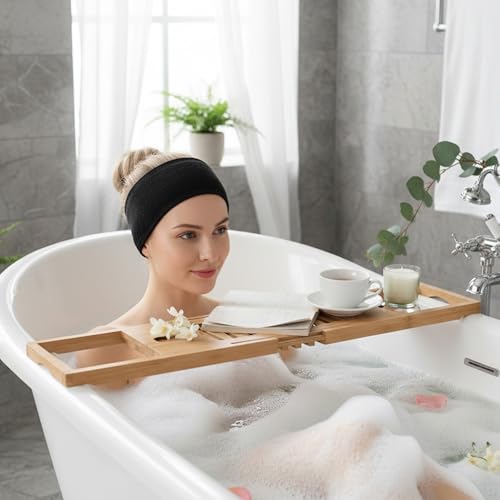 3-Pack Spa Facial Headband - Adjustable Terry Cloth Hair Wrap