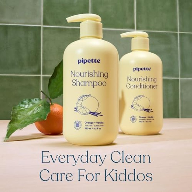 Pipette Kids Hair Care Trio – Shampoo, Conditioner & Detangler