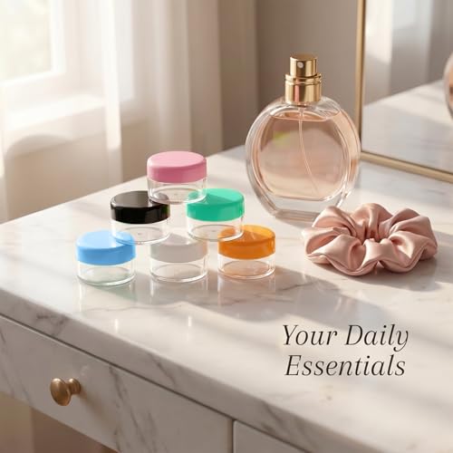 12 Pcs 5g Plastic Lip Balm Containers with Lids & Mini Spatulas for Travel & Cosmetics