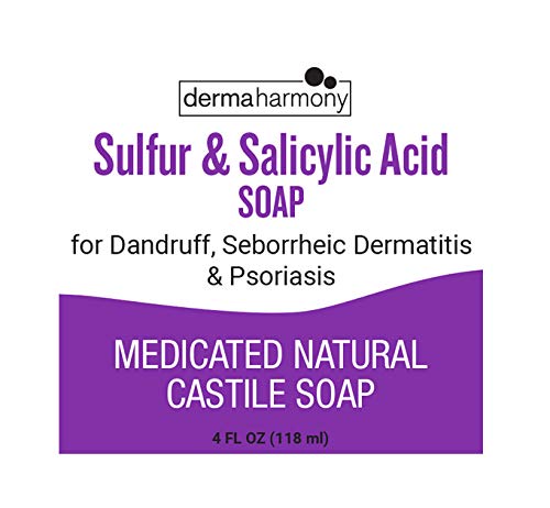 Dermaharmony 5% Sulfur and 2% Salicylic Acid Liquid Castile Soap (4 Fl Oz Bottle)