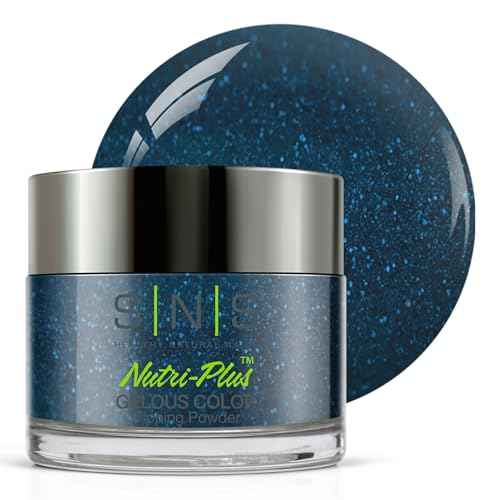 SNS Nail Dip Powder, Gelous Color Dipping Powder - Skol! (Blue/Teal, Shimmer) - Long-Lasting Dip Nail Color Lasts 14 Days - Low-odor & No UV Lamp Required - 1 oz