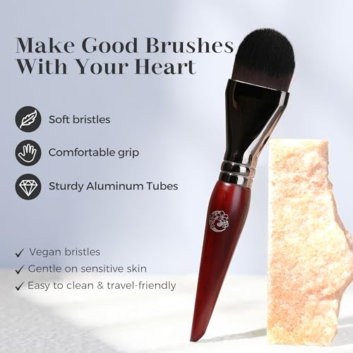 Flat Foundation Brush for Liquid Makeup & Facial Masks