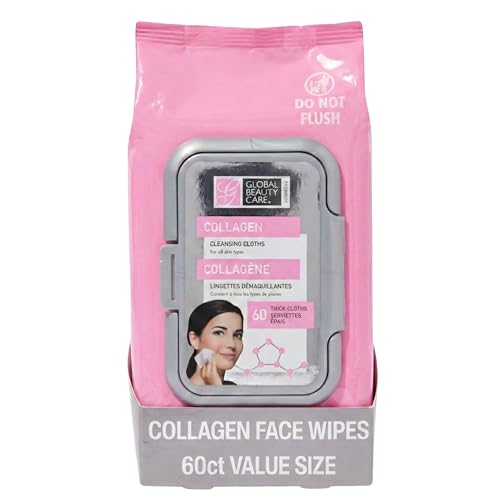 Collagen Makeup Remover Wipes - 60 Count