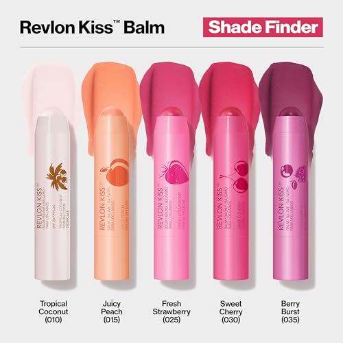 Revlon Kiss Balm SPF 20 Lip Moisturizer - Berry Burst 0.09 oz - Hydrating & Juicy