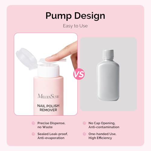 MelodySusie Acetone Nail Polish Remover - 8oz Gel & Acrylic Remover