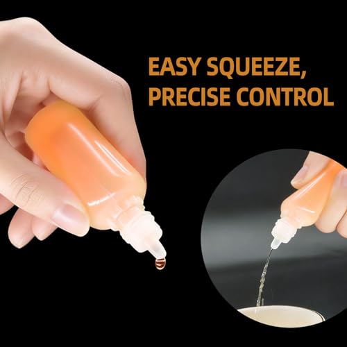 7-Pack 20ml Plastic Dropper Bottles with Childproof Cap