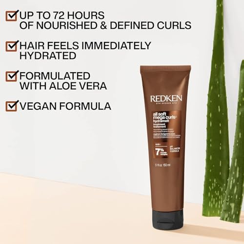 Redken All Soft Mega Curl Shampoo Conditioner & Treatment Set for Dry Hair