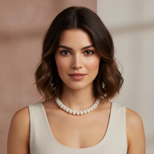 LILIE&WHITE XL23228A Resin Chunky Beaded Necklace for Women - Minimalist Statement Jewelry
