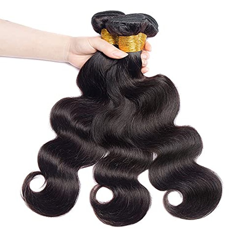 Body Wave Human Hair Bundles - 12 Inch Virgin Brazilian Hair