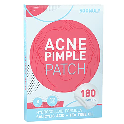 Soonuly Pimple Patches for Face - 108 Hydrocolloid Acne Pimple Patches Salicylic Acid with Tea Tree Oil for Zit Blemish Spot Covers Invisible Pimple Stickers Not Tested on Animals