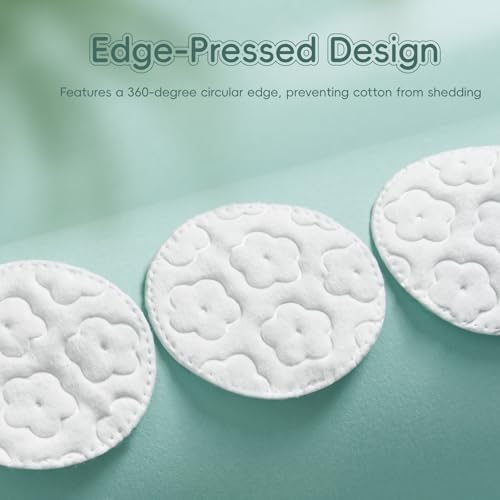GWT Premium Cotton Rounds for Face, 100% Pure & Lint-Free (300 Count)