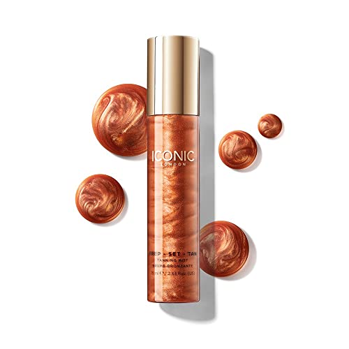 ICONIC LONDON Prep-Set-Tan Glow Shimmer Facial Tanning Mist 2.53 oz