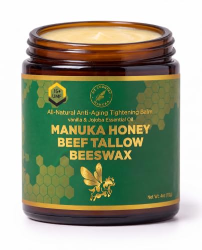 NZ Country Organic Grass-Fed Beef Tallow Honey Balm with New Zealand