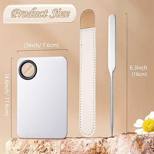 Banugo Makeup Spatula Set with Palette - Stainless Steel, Ergonomic Design