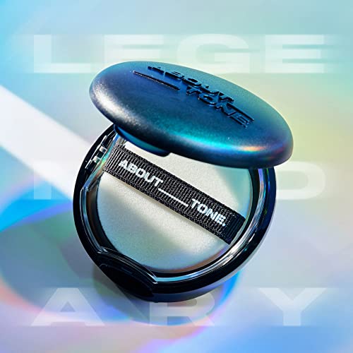 [ABOUT TONE] Blur Powder Pact (03 NATURAL) + Glow Powder Pact + Air Fit Powder Pact + Sebum Cut Powder Pact [4 Types of Powder Pact BUNDLE SET] / Pressed Powder Pact with Mirror and Powder Puff