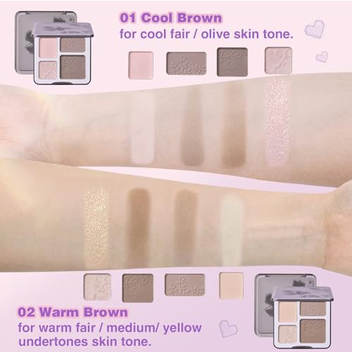 4-Color Highlight & Contour Palette - Lilyloria Sculpting Powder