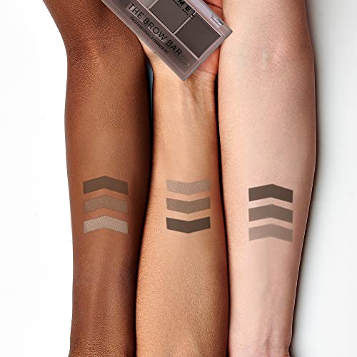 Lamel Brow Bar Eyebrow Palette - Dark Brown, Long-Lasting Powder