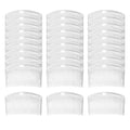 Cinaci 30 Pack 3 Inch Clear Plastic Hair Combs with 23 Teeth