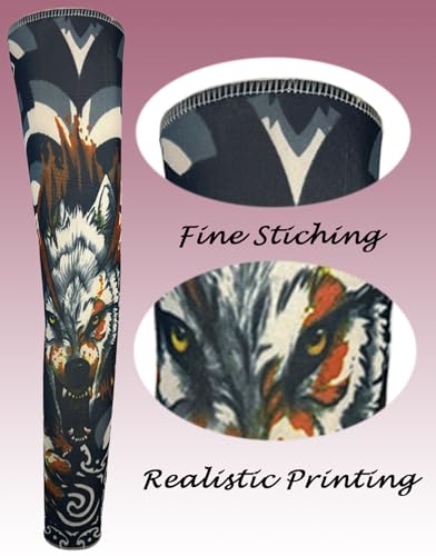UV Protection Cooling Fake Tattoo Sleeves for Men