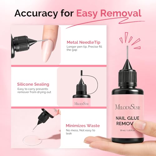 MelodySusie Nail Glue Remover 30ML Acetone-Free